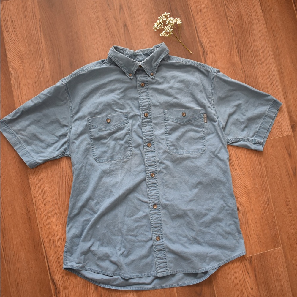 Men’s Woolrich Blue Button Up Shirt